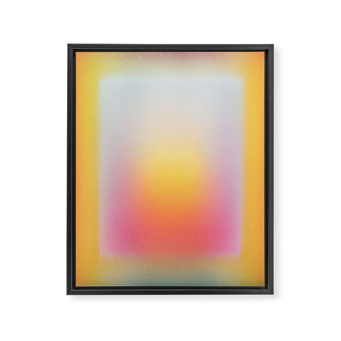 Colorfield Aura Gradient Abstract Art Minimalist Modern Framed Canvas Print Gallery Image 1