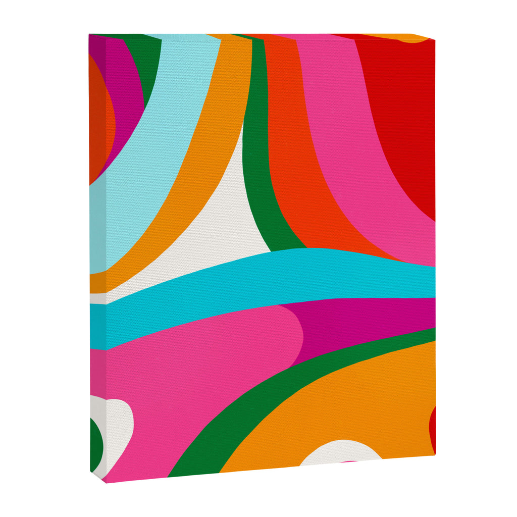 Colorful Mid Century Abstract 2 Canvas Print Gallery Image 8