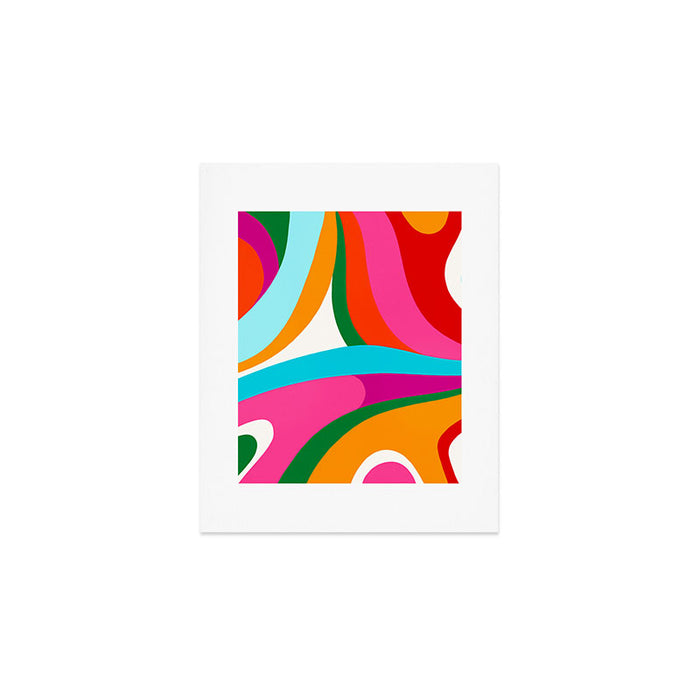 Colorful Mid Century Abstract 2 Art Print Gallery Image 1
