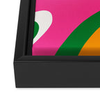 Colorful Mid Century Abstract 2 Framed Canvas Print Gallery Image 3