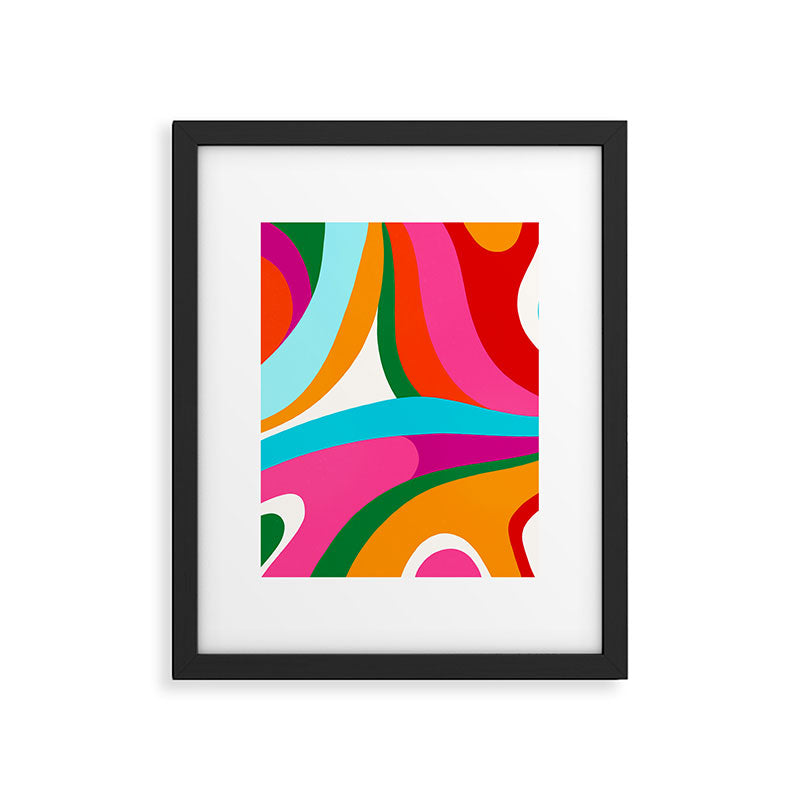 Colorful Mid Century Abstract 2 Framed Art Print Gallery Image 6
