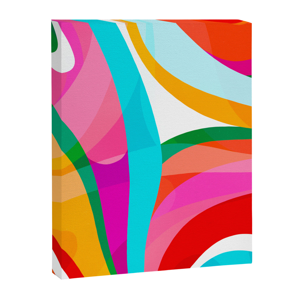 Colorful Mid Century Abstract 3 Canvas Print Gallery Image 8