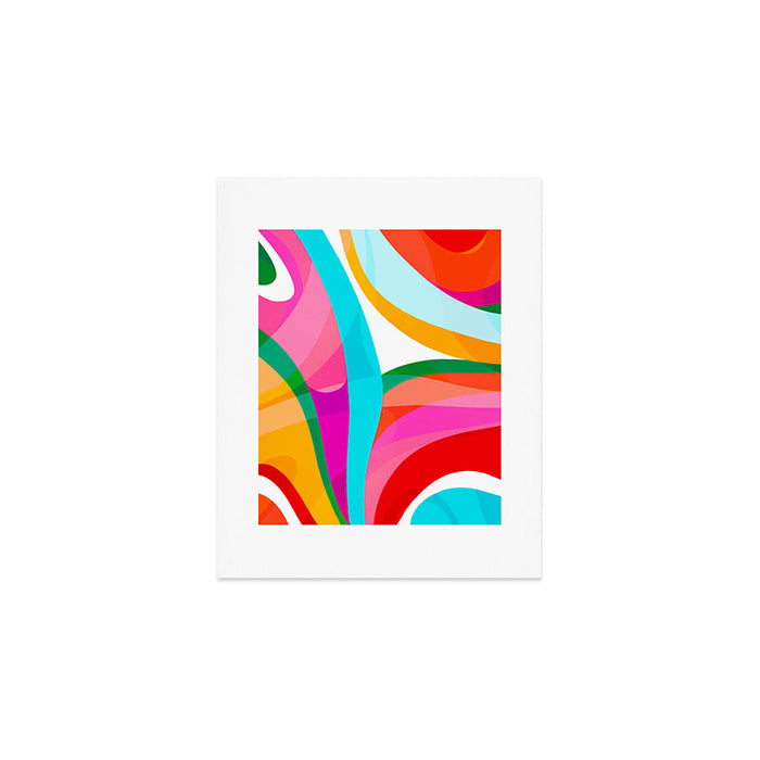 Colorful Mid Century Abstract 3 Art Print Gallery Image 1