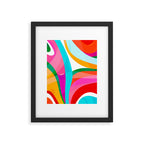Colorful Mid Century Abstract 3 Framed Art Print Gallery Image 6