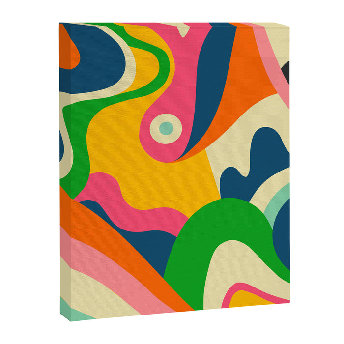 Colorful Mid Century Abstract  Canvas Print Gallery Image 1