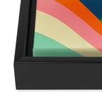 Colorful Mid Century Abstract  Framed Canvas Print Gallery Image 3