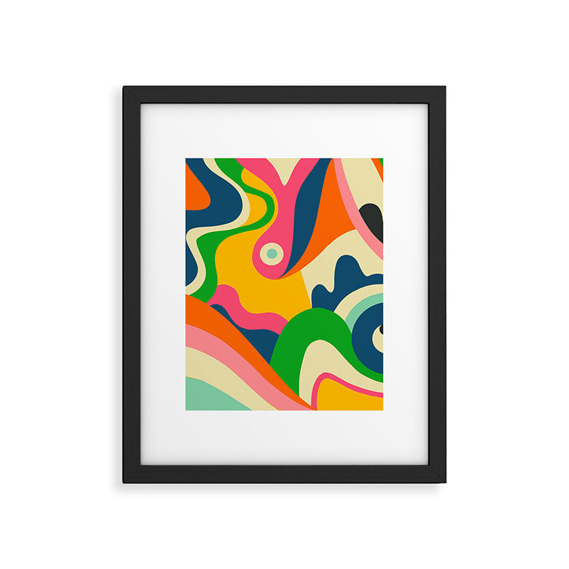 Colorful Mid Century Abstract  Framed Art Print Gallery Image 4