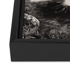 Cute Spooky Ghost Camping Framed Canvas Print Gallery Image 3