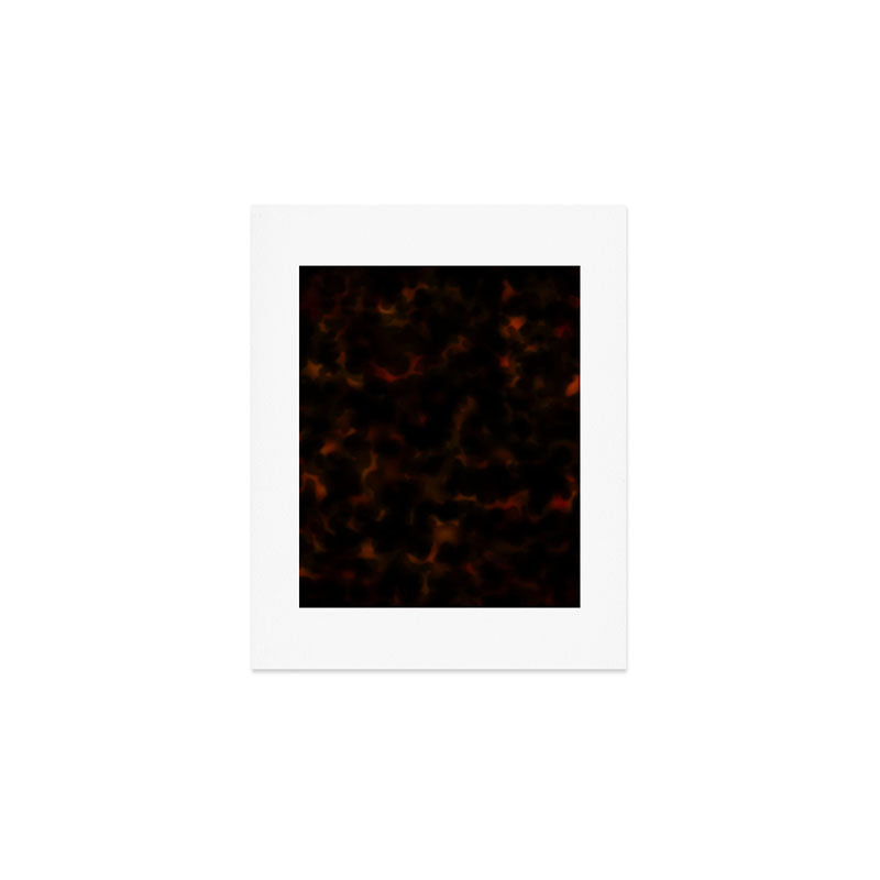 Dark Tortoiseshell Turtle Pattern Art Print Gallery Image 1