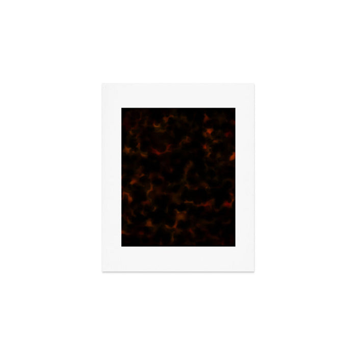 Dark Tortoiseshell Turtle Pattern Art Print Gallery Image 1