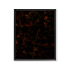 Dark Tortoiseshell Turtle Pattern Framed Canvas Print Gallery Image 8