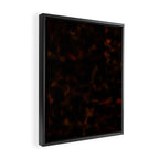 Dark Tortoiseshell Turtle Pattern Framed Canvas Print Gallery Image 2