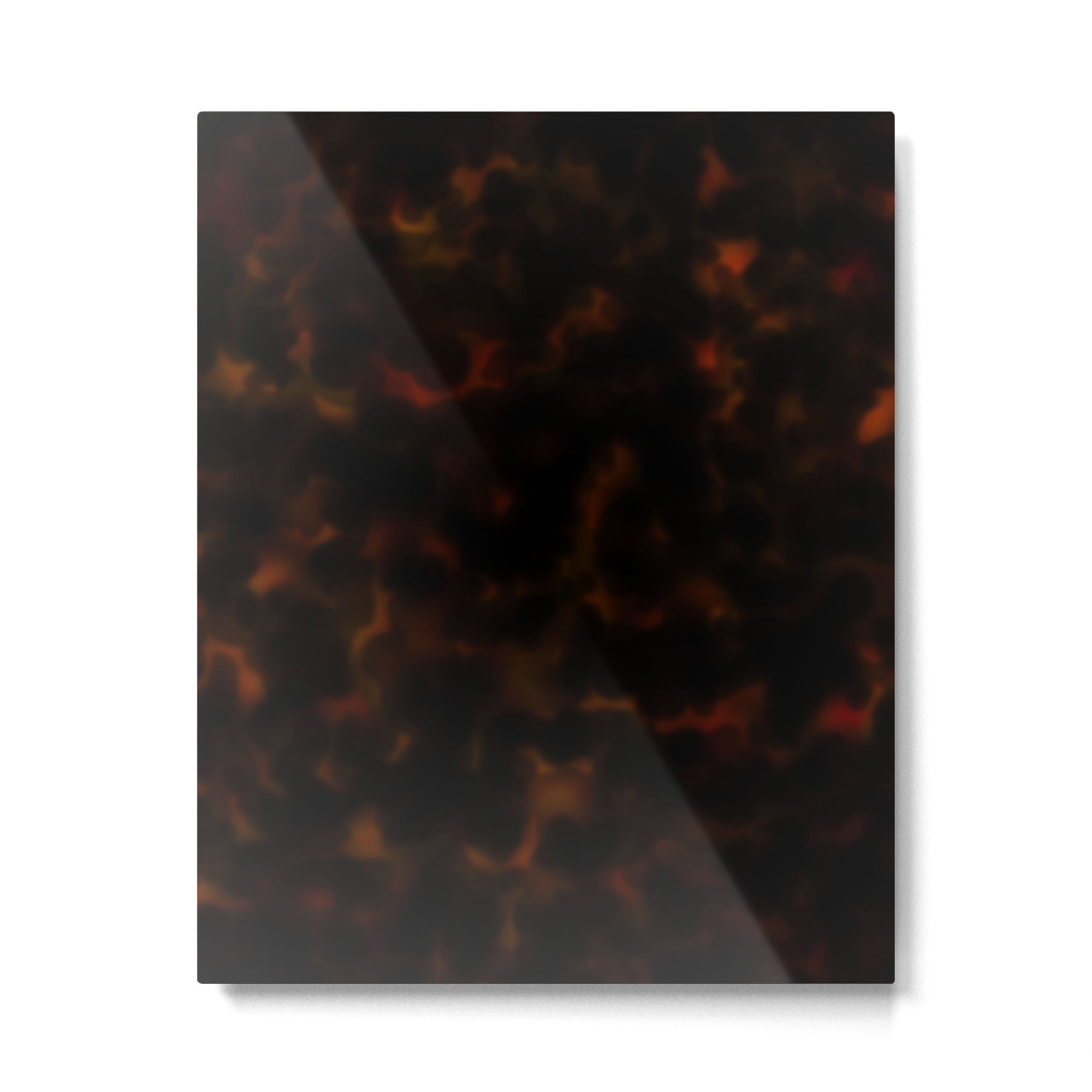 Dark Tortoiseshell Turtle Pattern Metal Print Gallery Image 6