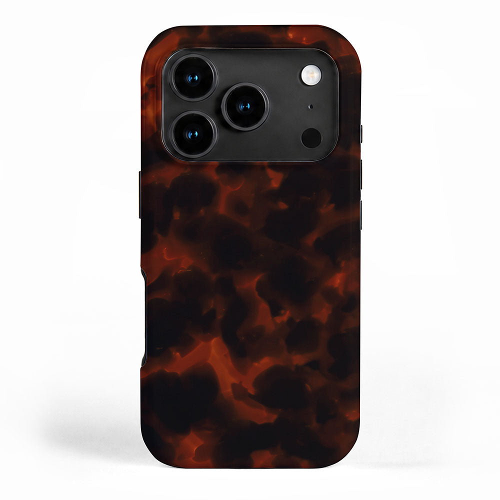 Dark Tortoiseshell Turtle Pattern iPhone Case Gallery Image 1
