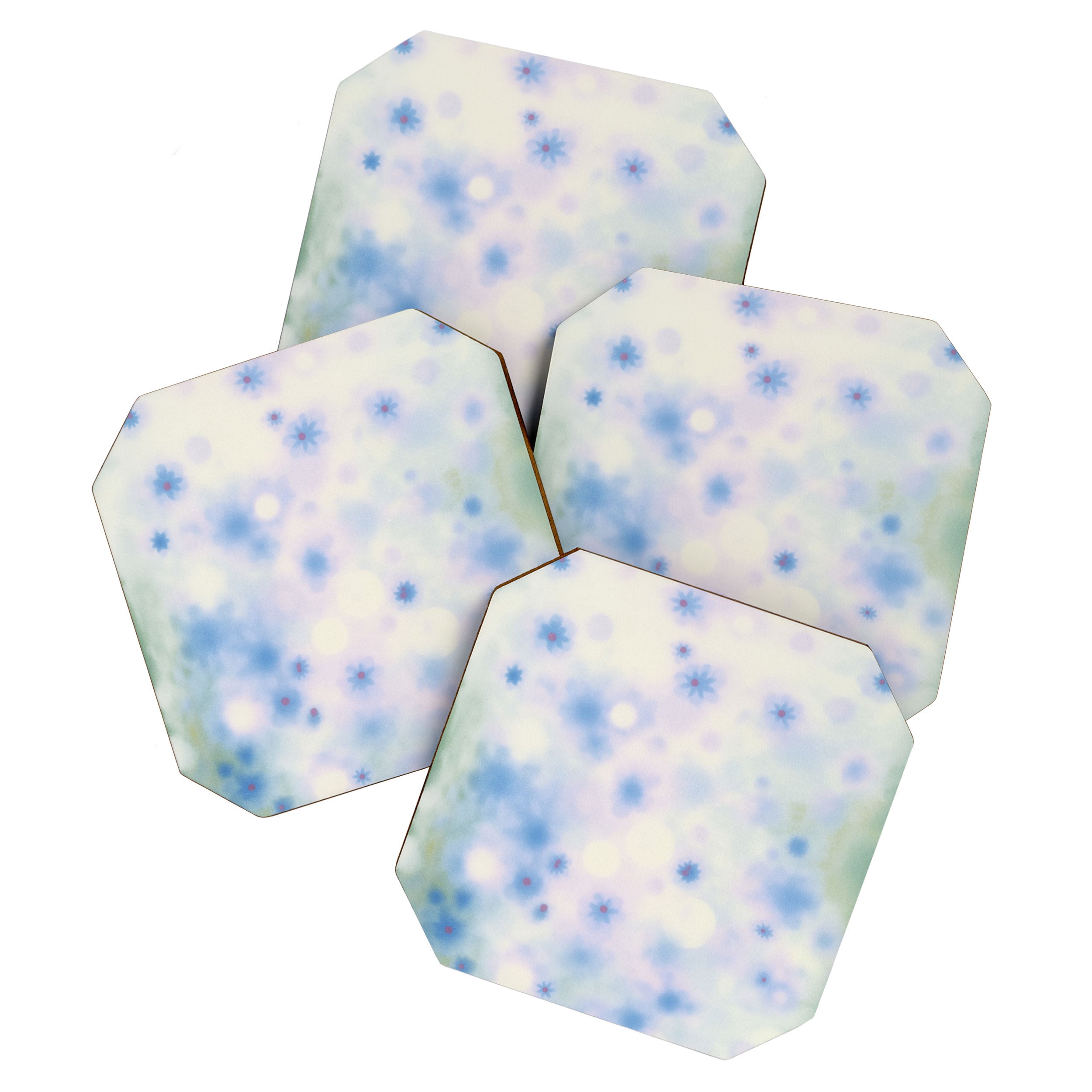 Daydream Daisies in a Soft Pastel Purple Haze Coaster Gallery Image 1