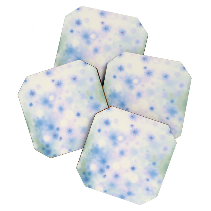 Daydream Daisies in a Soft Pastel Purple Haze Coaster Gallery Image 1