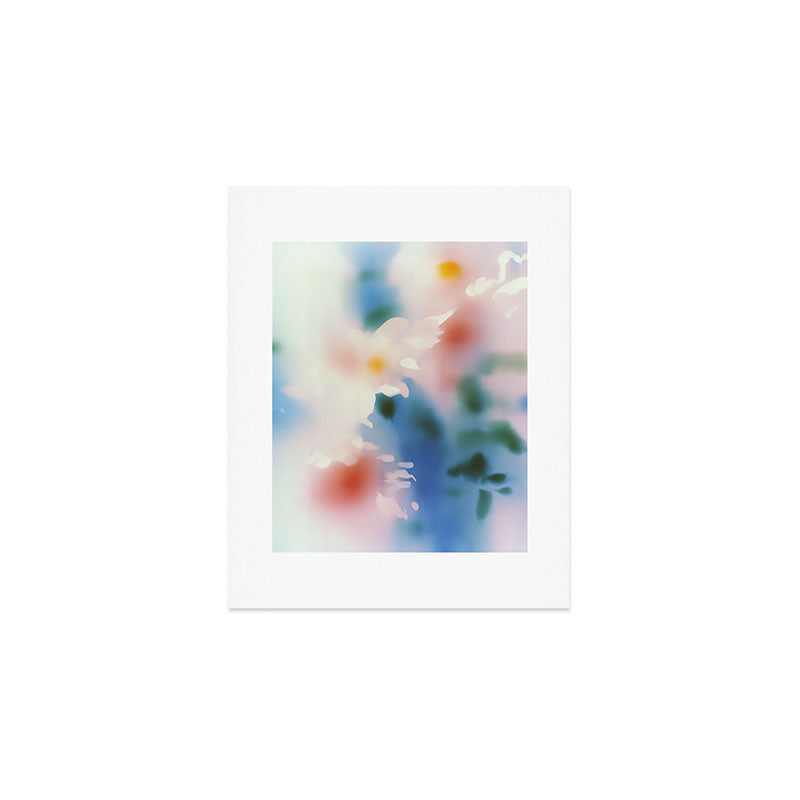 Dreamy Pastel Floral Blur with Soft Focus Aesthetic Art Print Gallery Image 1
