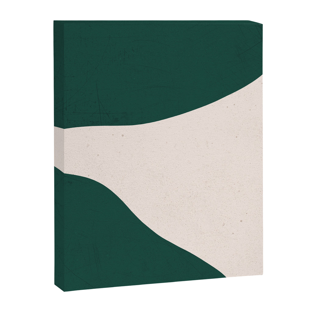 Emerald green abstract art Canvas Print Gallery Image 6