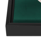 Emerald green abstract art Framed Canvas Print Gallery Image 3
