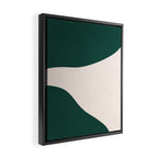 Emerald green abstract art Framed Canvas Print Gallery Image 2