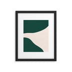 Emerald green abstract art Framed Art Print Gallery Image 5