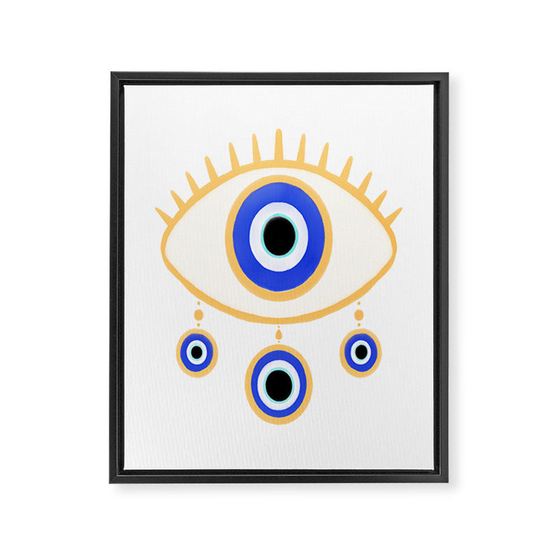 Evil Eye Amulet Charm Framed Canvas Print Gallery Image 8