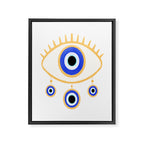 Evil Eye Amulet Charm Framed Canvas Print Gallery Image 8