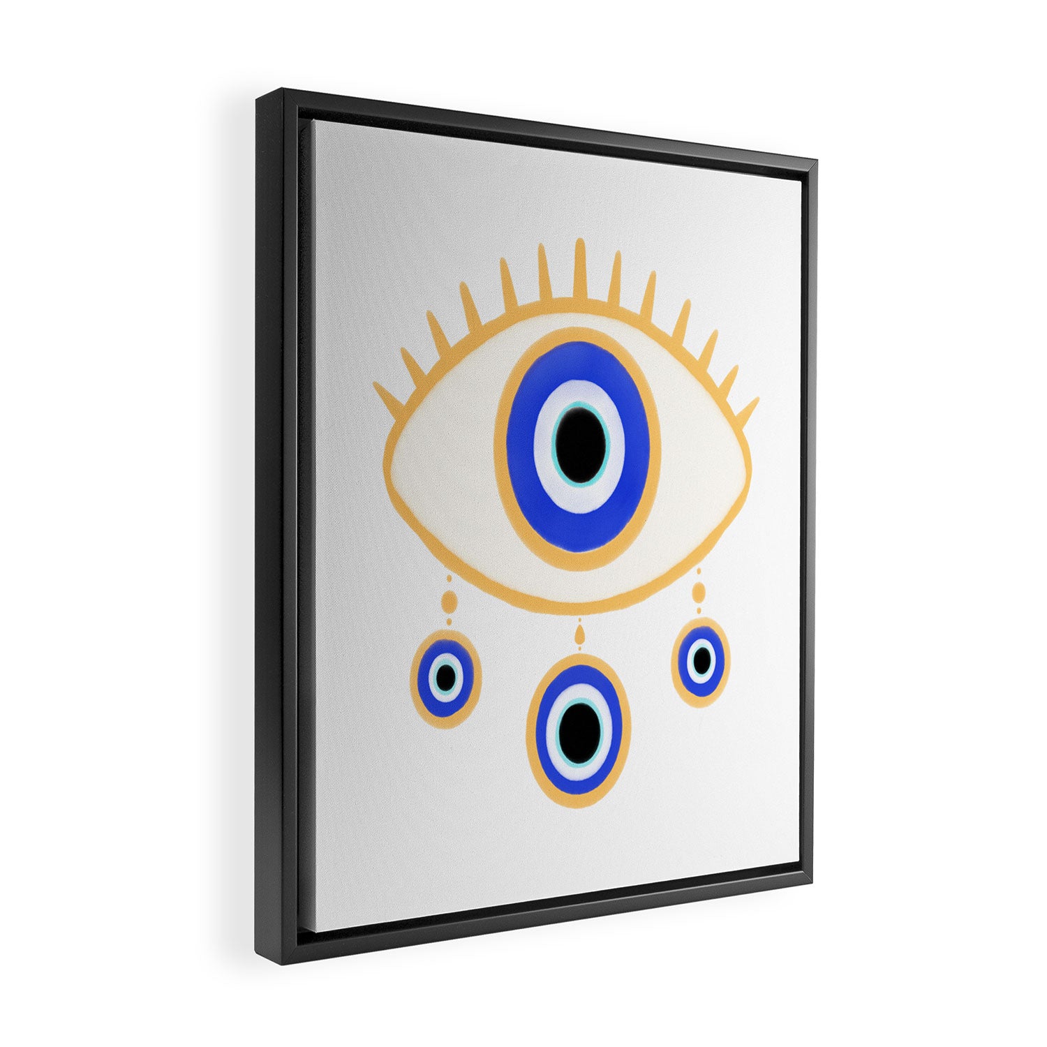 Evil Eye Amulet Charm Framed Canvas Print Gallery Image 2