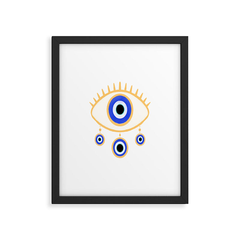 Evil Eye Amulet Charm Framed Art Print Gallery Image 6