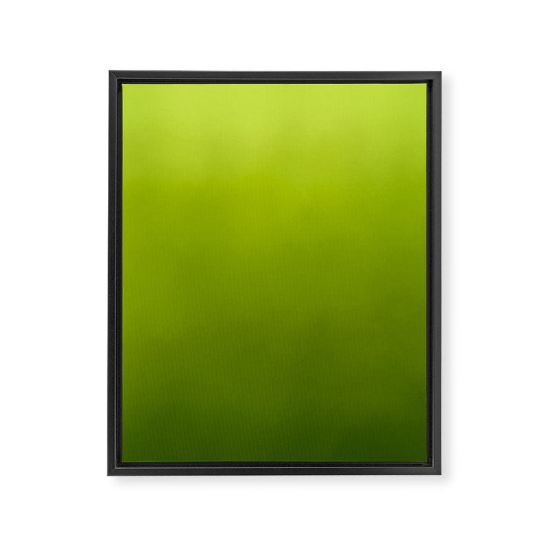Fresh Green Ombre Abstract Watercolor Framed Canvas Print Gallery Image 8
