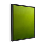 Fresh Green Ombre Abstract Watercolor Framed Canvas Print Gallery Image 2