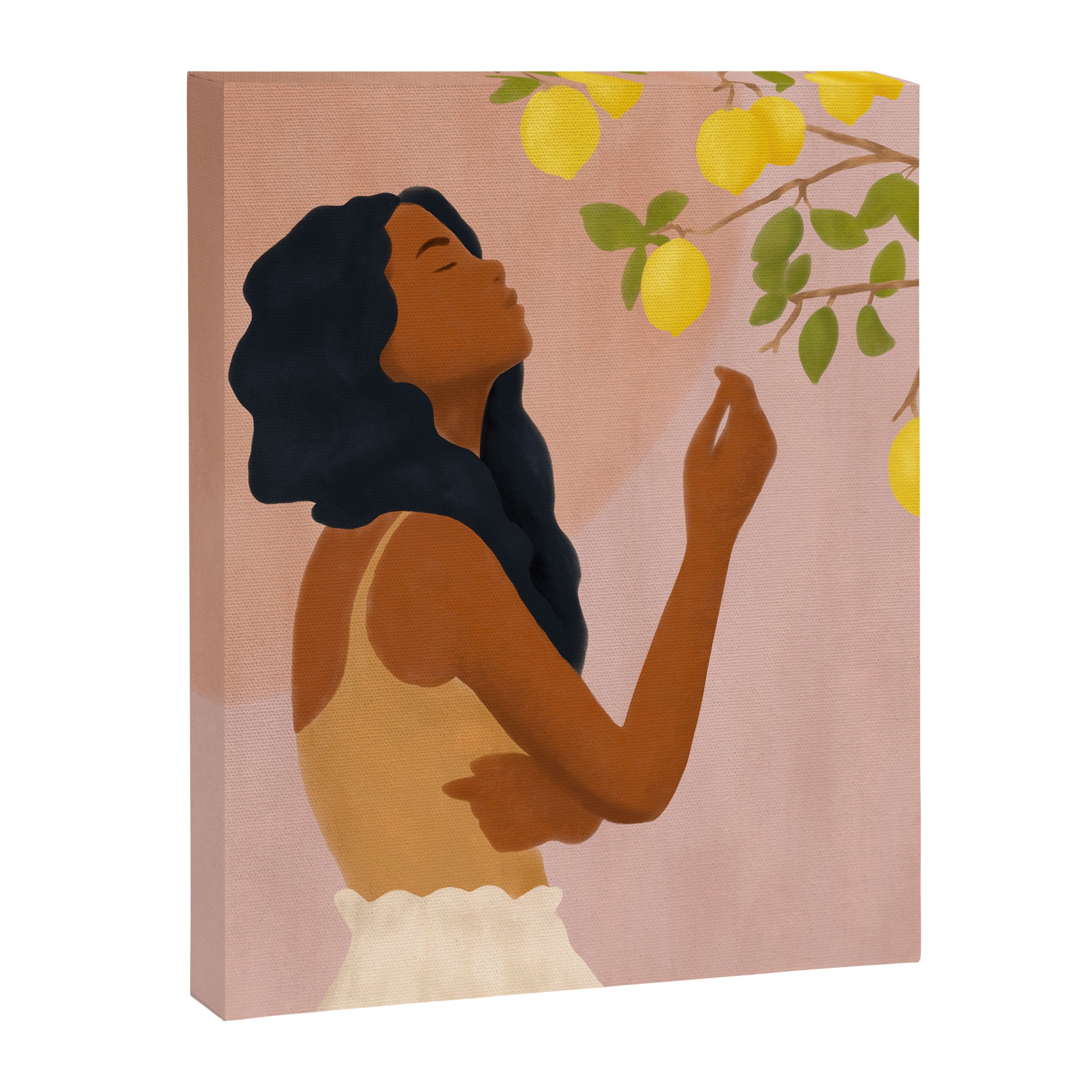 Girl and Her Lemons Canvas Print Gallery Image 6