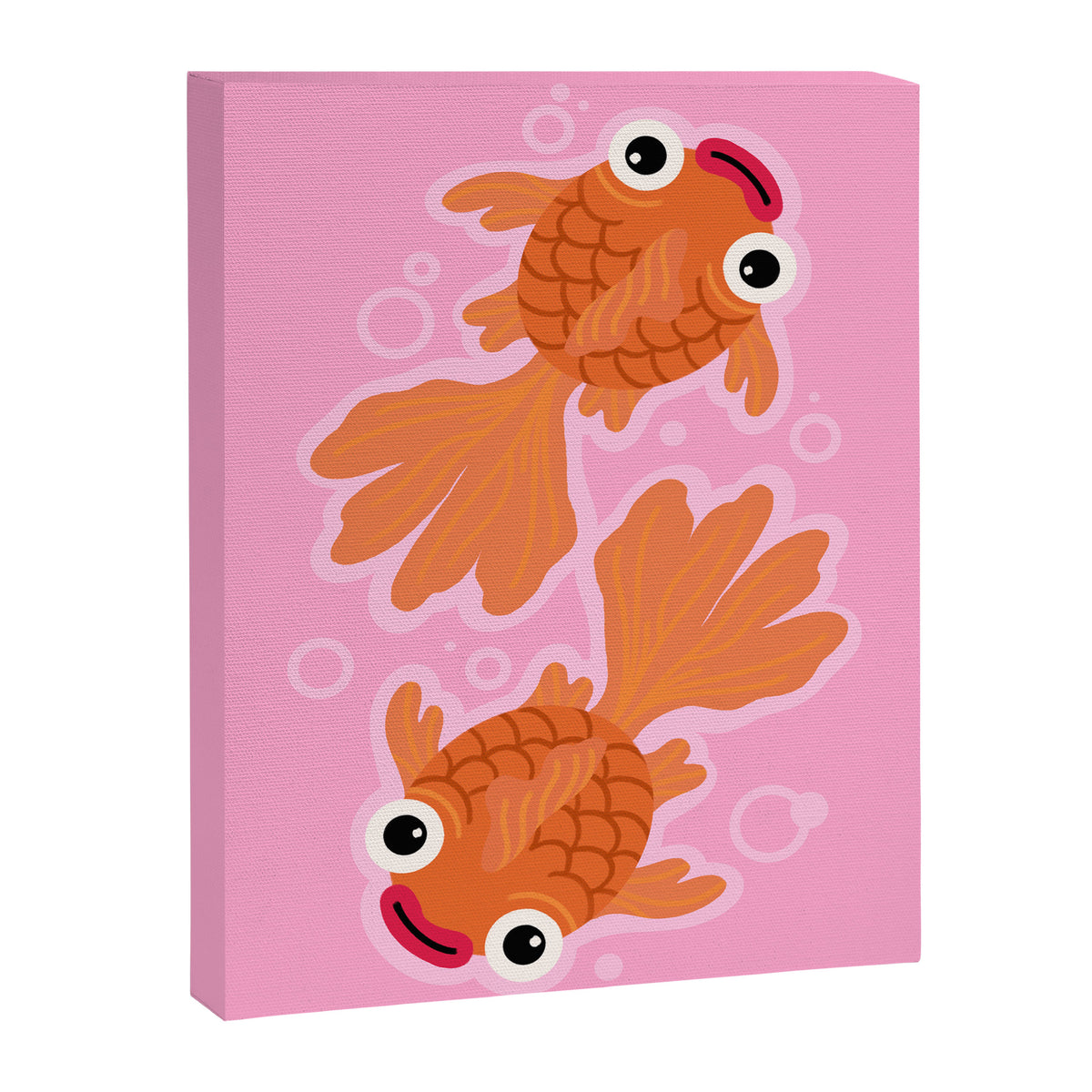 Goldfish Cute Kawaii Fish Canvas Print Gallery Image 6