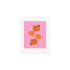 Goldfish Cute Kawaii Fish Art Print Gallery Image 1