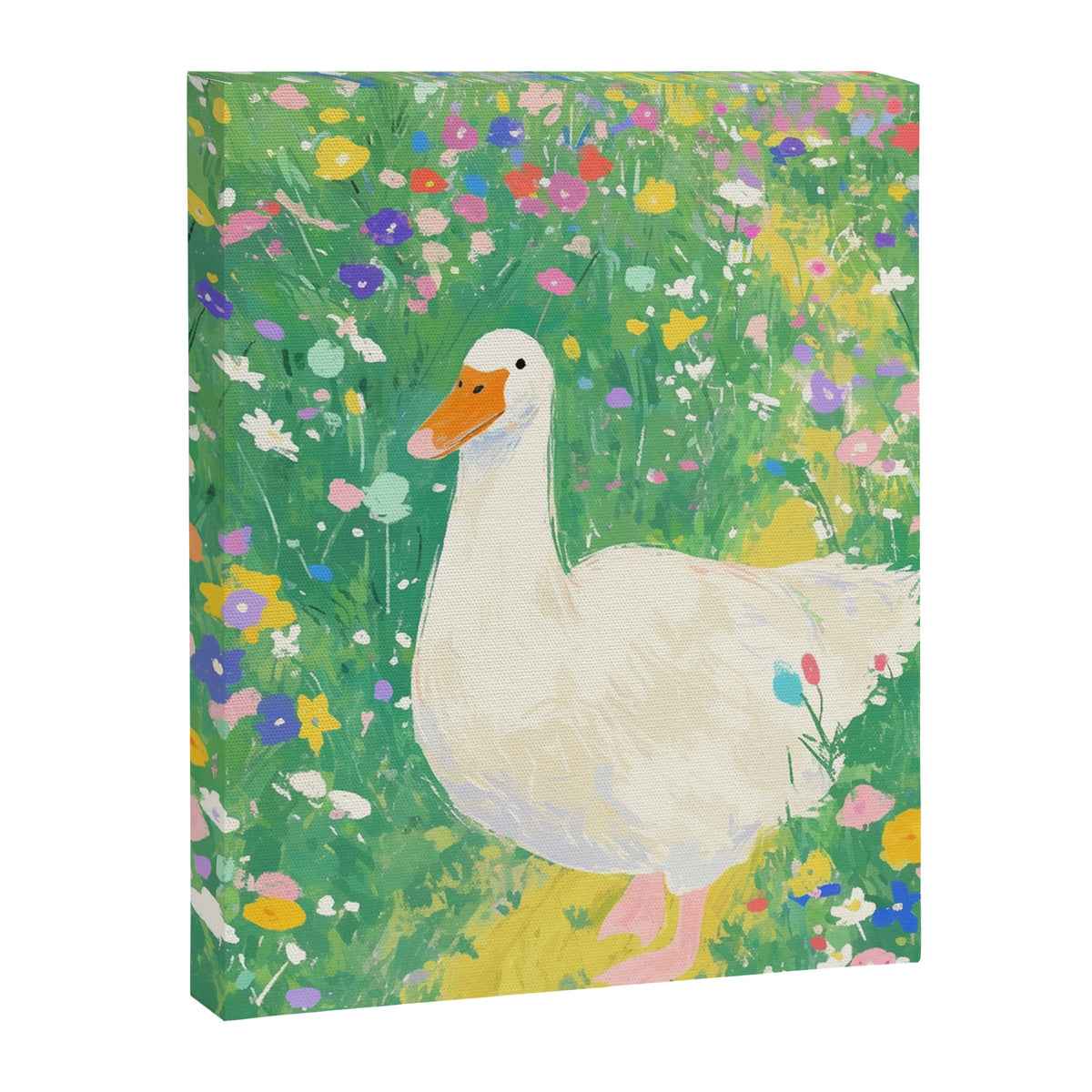 Goose Wildflower Cute Canvas Print Gallery Image 6