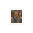 Heritage Patchwork Abstract Collage - Natural Motif Layers Art Print Gallery Image 1