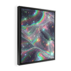 Holographic Cosmic Sparkle Dreamscape Iridescent Galaxy Fantasy Framed Canvas Print Gallery Image 2