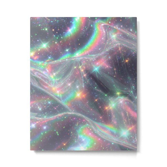 Holographic Cosmic Sparkle Dreamscape Iridescent Galaxy Fantasy Metal Print Gallery Image 1