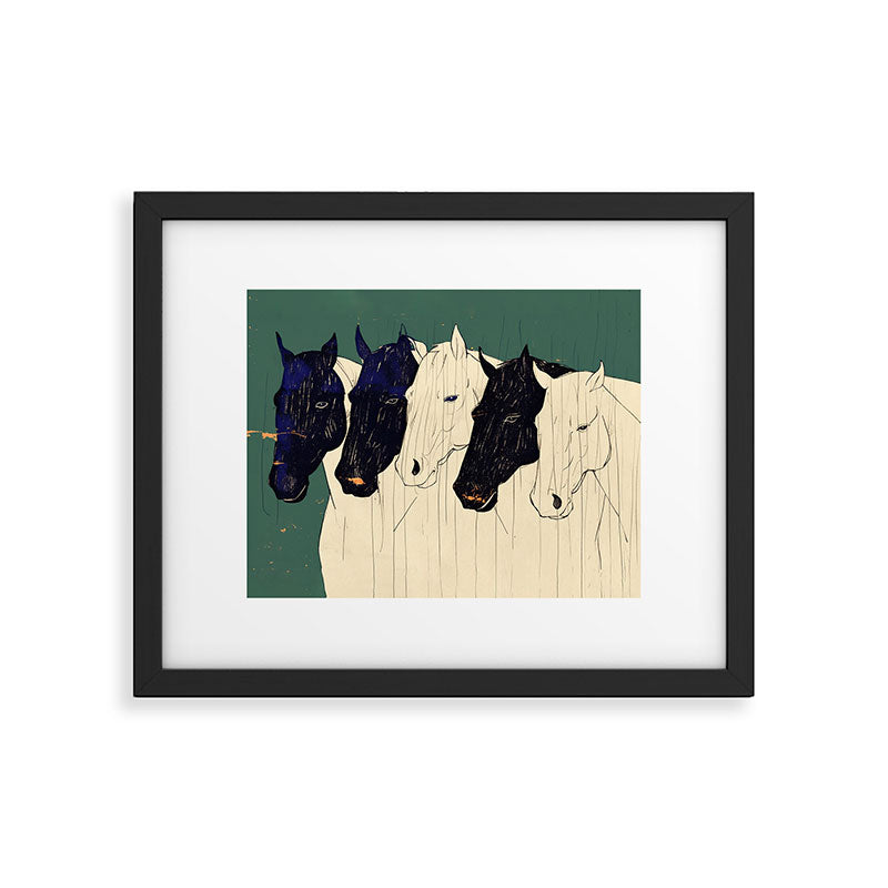 Horses n1 Framed Art Print Gallery Image 4