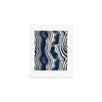 Indigo Tides and Ripple Lines Art Print Gallery Image 1