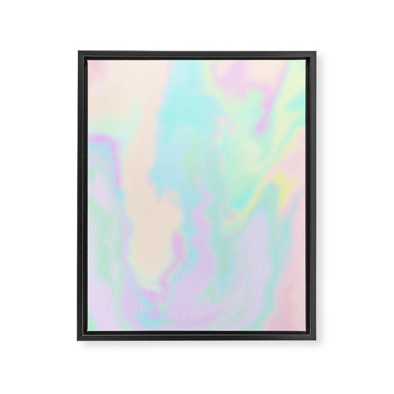 Iridescent Paint Framed Canvas Print Gallery Image 8