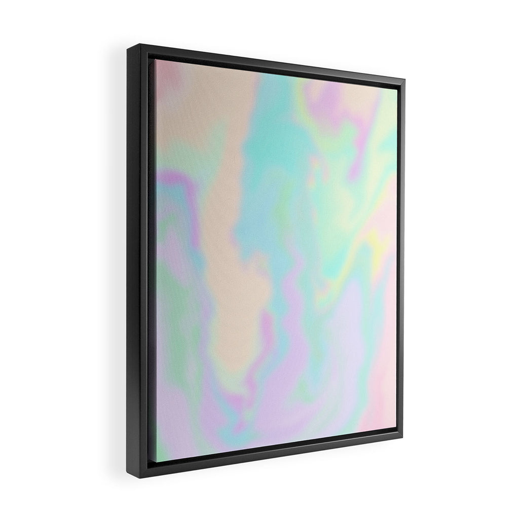 Iridescent Paint Framed Canvas Print Gallery Image 2
