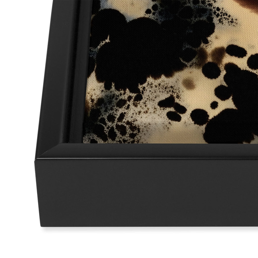 Leopard Animal Print Abstract Elegant Framed Canvas Print Gallery Image 3