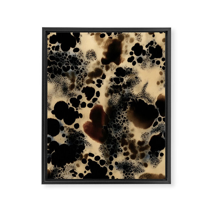 Leopard Animal Print Abstract Elegant Framed Canvas Print Gallery Image 1