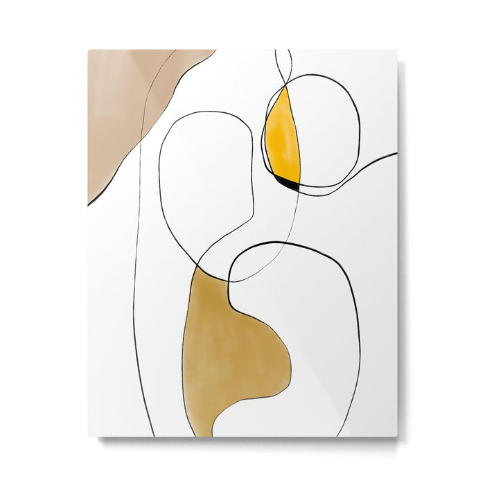 Lines Organic Shapes Metal Print Gallery Image 1