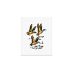 Mallard Ducks in Flight Waterfowl Art Print Gallery Image 1