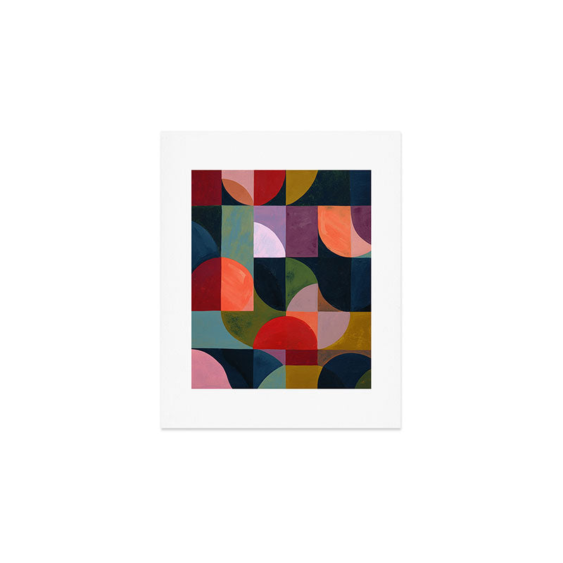 Midnight Bauhaus Garden Art Print Gallery Image 1