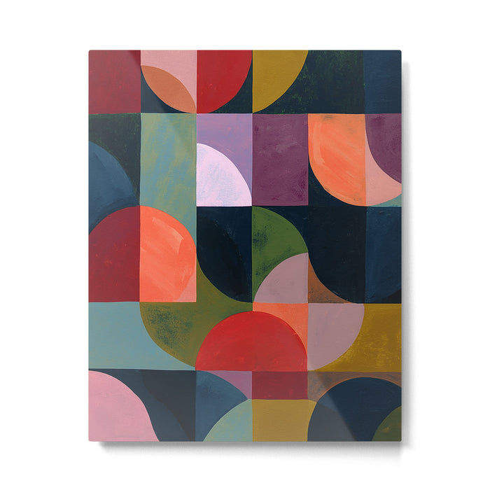 Midnight Bauhaus Garden Metal Print Gallery Image 1