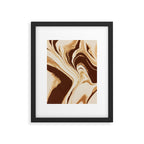 Mocha Drift Framed Art Print Gallery Image 5