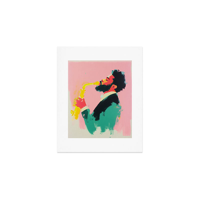 Modern Jazz Musician Bold Art Art Print Gallery Image 1